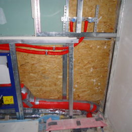 Rohinstallation Dusche