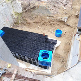 Regenentwässerung Rigolen