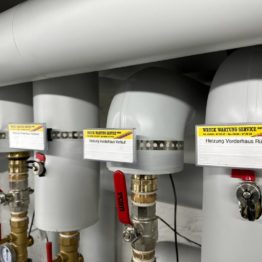 Groß-Gaskesselanlage mit Pumpenbaugruppe